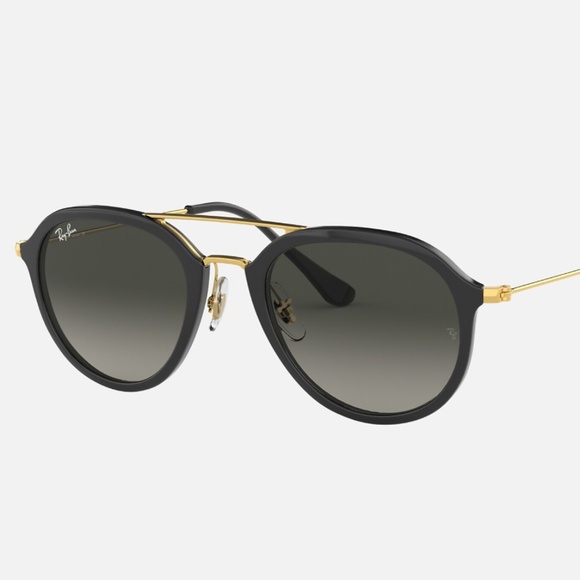 🕶️ Unisex Ray-Ban RB4253 Sunglasses – Black/Gold Frame - Picture 1 of 4